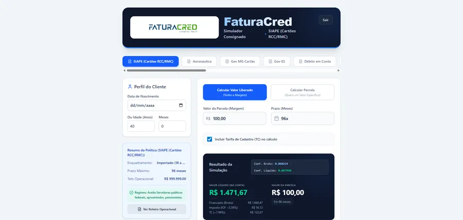 Simulador de Financiamentos